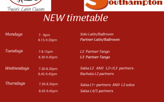 New Timetable for August